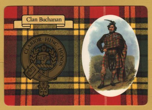 `The Clans Collection from Lang Syne - Clan Buchanan - 1990` - Postally Unused - Lang Syne Postcard.
